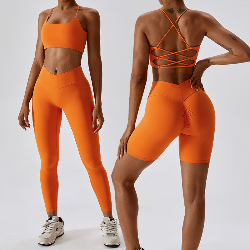 Nuevo sujetador de Yoga plisado sin costuras con cara sonriente y ombligo expuesto, traje de Fitness para correr de alta elasticidad para mujer