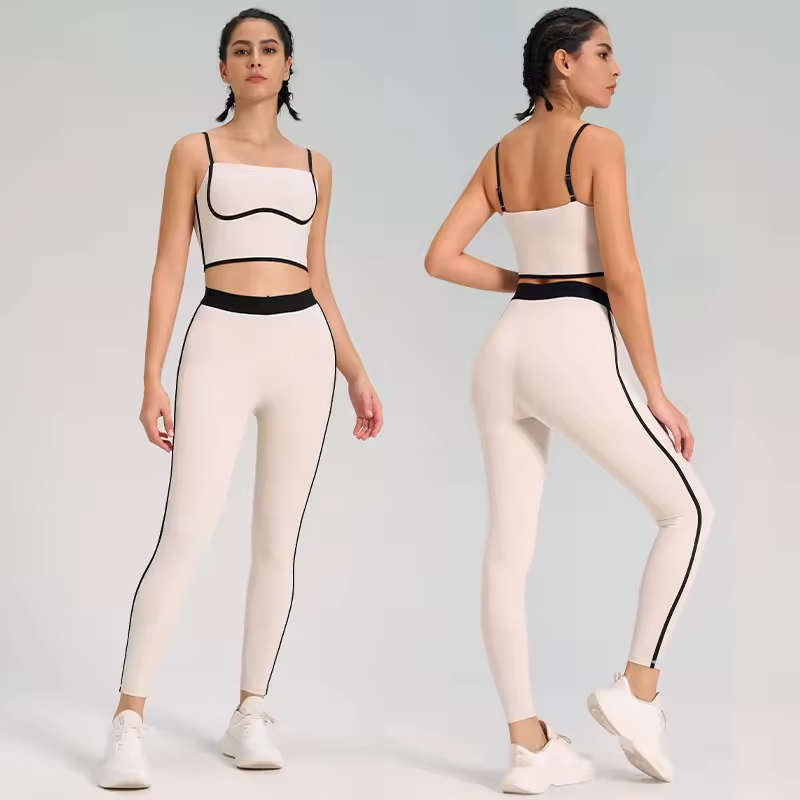 Venta al por mayor de China, ropa deportiva activa, conjunto de 2 piezas, conjunto de gimnasio para mujer, conjuntos de Fitness, ropa de Yoga de dos piezas, conjunto de pantalones cortos de Yoga para entrenamiento